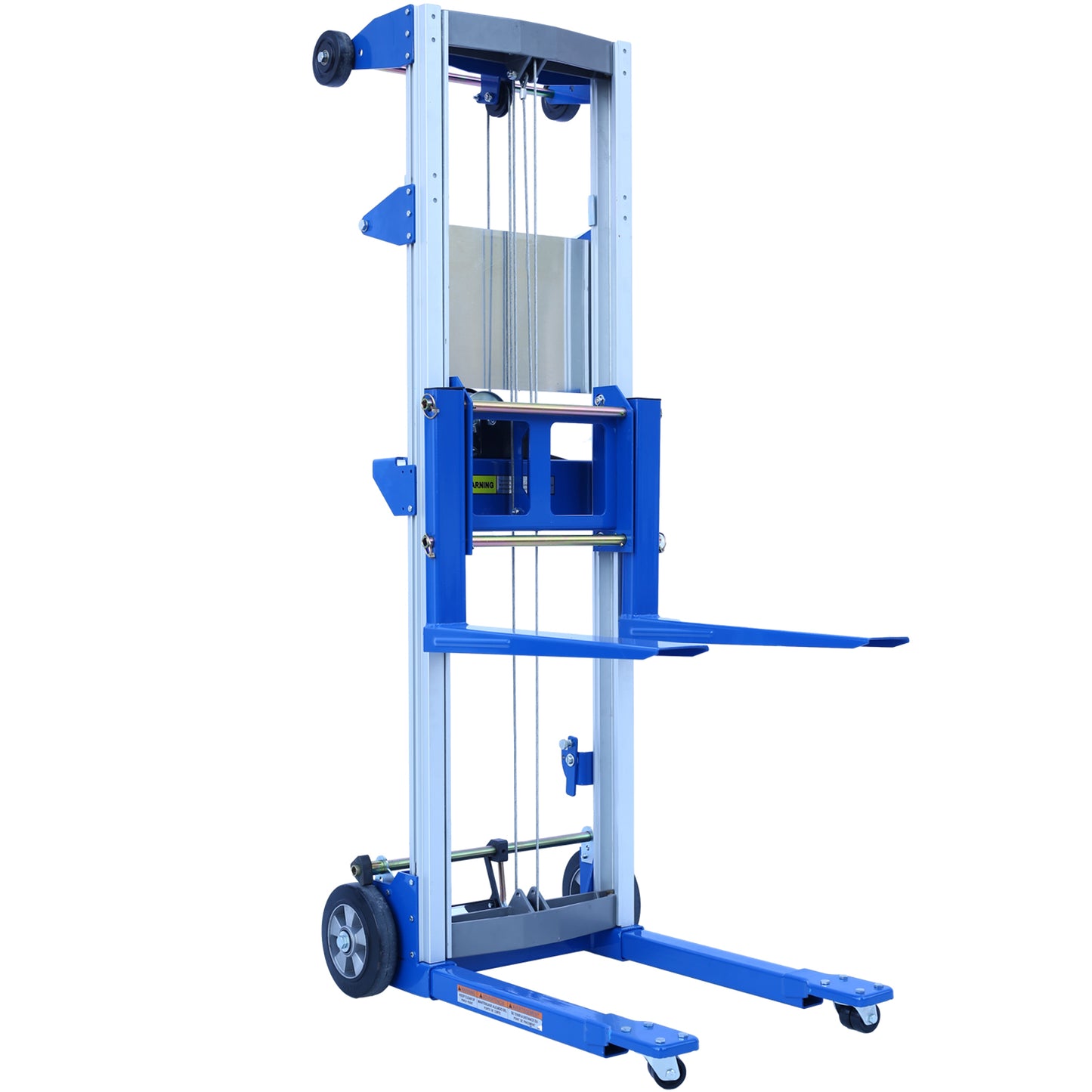 Fixed Straddle Hand Winch Lift Truck, 34.6' Length, 24.8' Width, 66.9' Height, 400 lbs Capacity