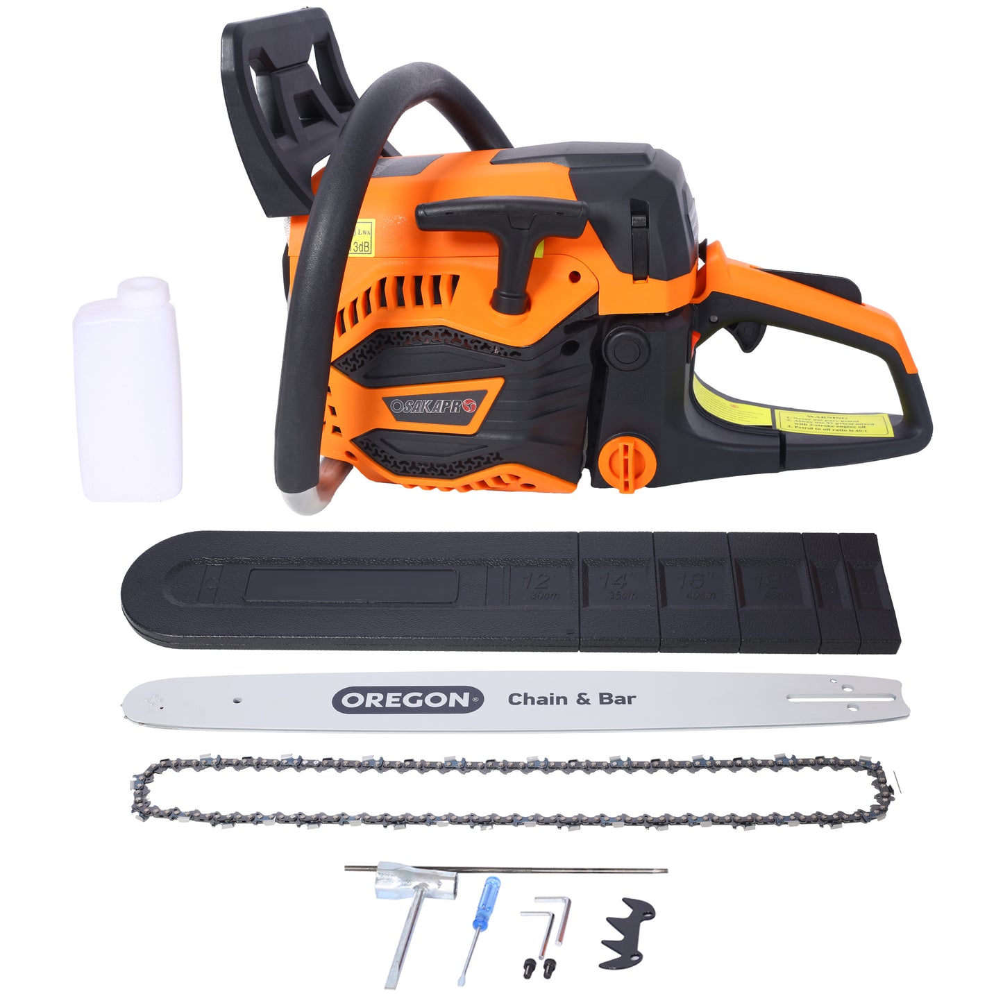 62CC Gas Powered Chainsaw, 20 Inch Oregon Chain&Bar 2-Cycle Petrol Handheld Cordless Chain Saw, Gasoline Gas Chainsaws for Tree Wood Cutting ,WITH OREGON CHAIN&BAR,EPA compliant