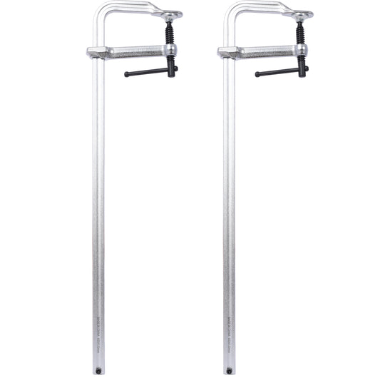 Bar Clamps Set, Drop Forged Steel Bar Clamps, Steel F Clamps for Welding, Woodworking, Metal working, DIY and Crafts,24 inch x 4-3/4 inch Throat,Pack of 2