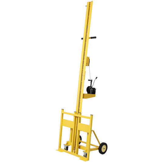 Drywall panel lift for walls, Load capacity 150LBS Heavy Duty Drywall Lifter, Use for drywall, OSB, plywood, insulation, cement board. Yellow Color