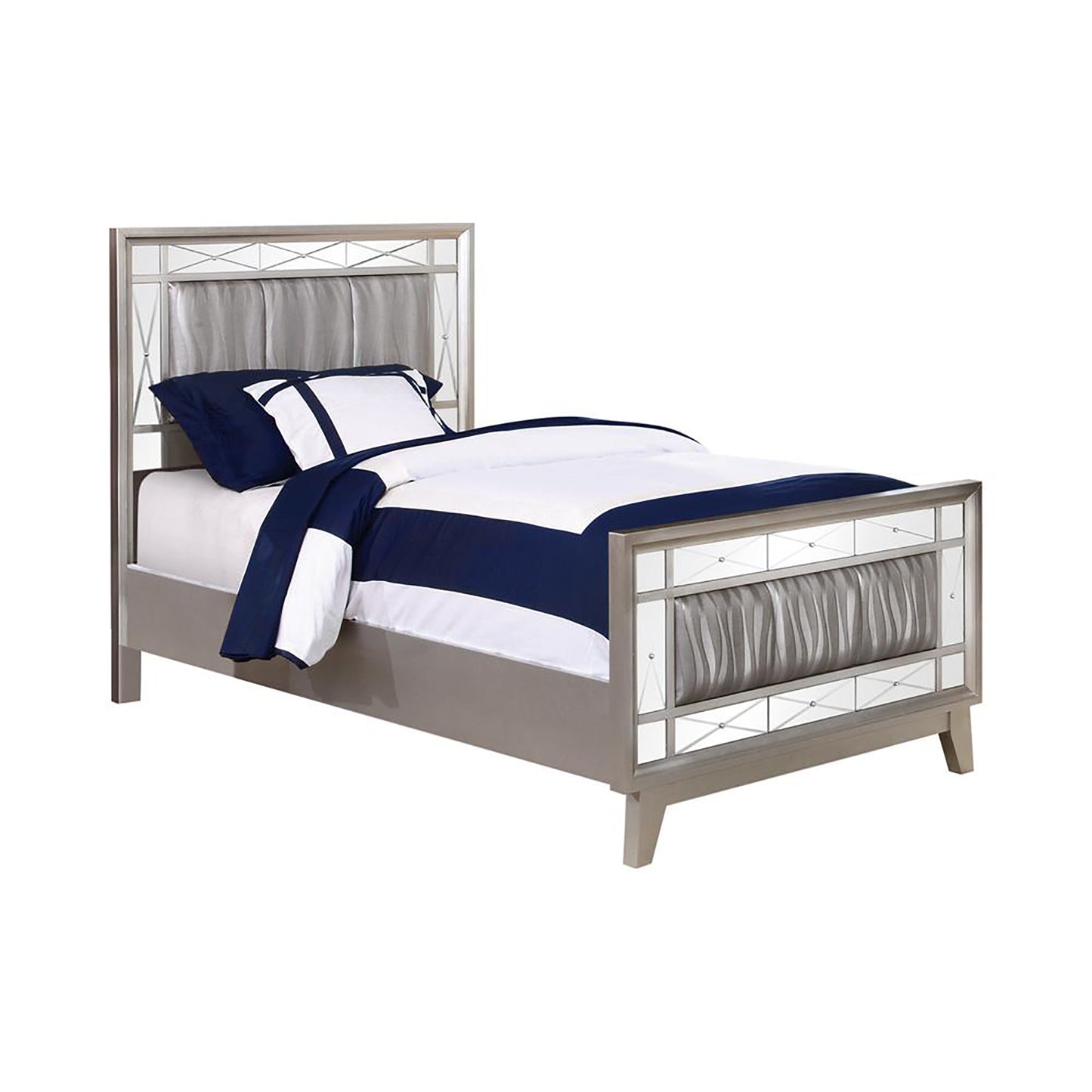 Metallic Twin Mercury Bed