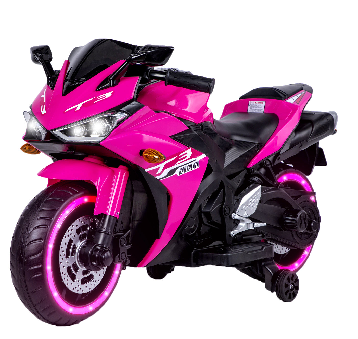 kids motorcycle,12V motorcycle for kids 3 4 5 6 years Boys Girls 12v7ah kids motorcycle ride on toy with Training Wheels/manual throttle/ drive by hand /Lighting wheels