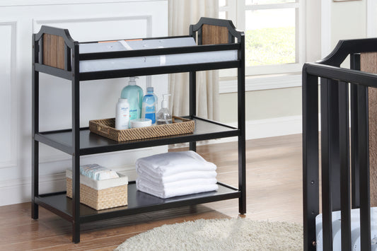 Brees Changing Table Black/Brownstone