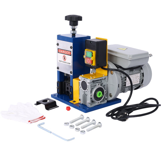 Automatic Wire Stripping Machine for 0.06'-1' Copper Wires, Motorized Wire Stripper Tool for 7/0-15 AWG Scrap Electrical Wire Recycling, Electrical Tool for DIY Cable Copper Wire Stripping
