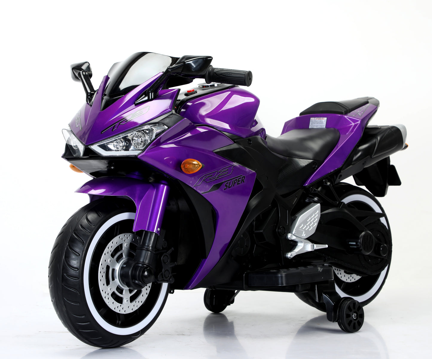 kids motorcycle 12V motorcycle for kids 3 4 5 6 years Boys Girls 12v7ah kids motorcycle ride on toy with Training Wheels/manual throttle/ drive by hand /Lighting wheels