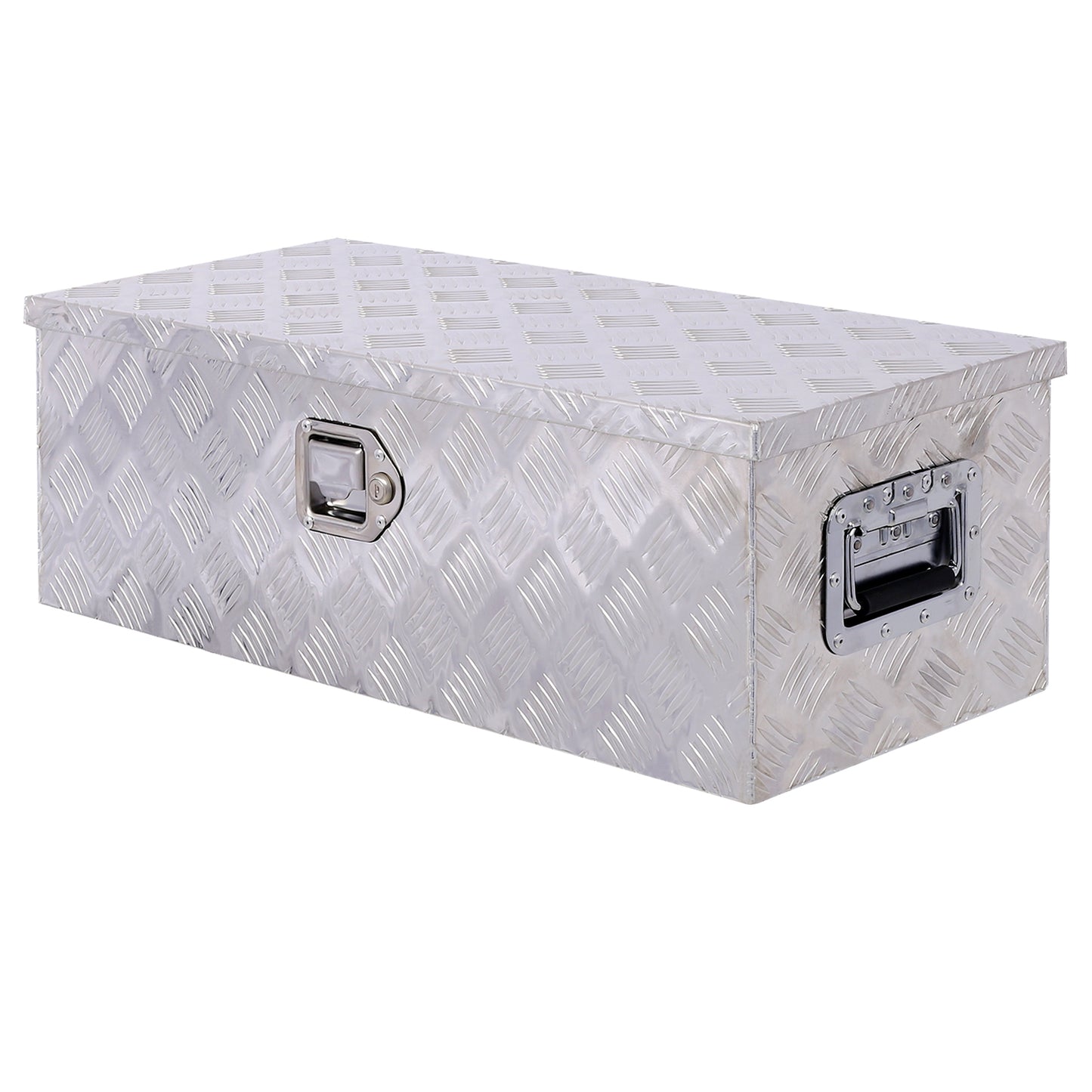30inch Aluminum tool box,heavy duty truck bed tool box,outdoor trailer pickup storage tool box,RV storage organizer,underbody box w/lock keys,silver