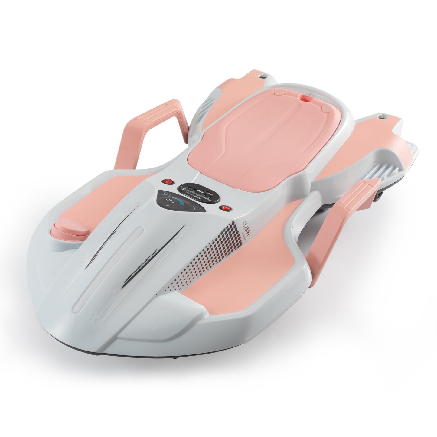 Electric Kids Racing Car with Music and Lights, Pink