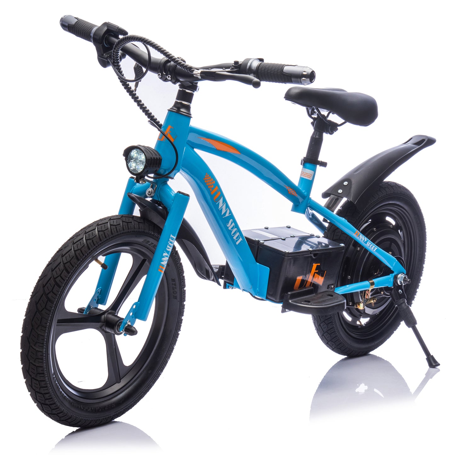 24V Kids Ride On Electric Dirt Bike,300W Super Power Motor,Handle Acceleration Up to 12.43MPH,16in Wheels,Power Display,Adjustable Seat Height,Hand-Operated Brakes Electric Balance Bike For Kids 5-12.