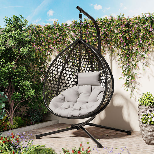 Versatile Hanging Egg Chair for Indoor and Outdoor Use