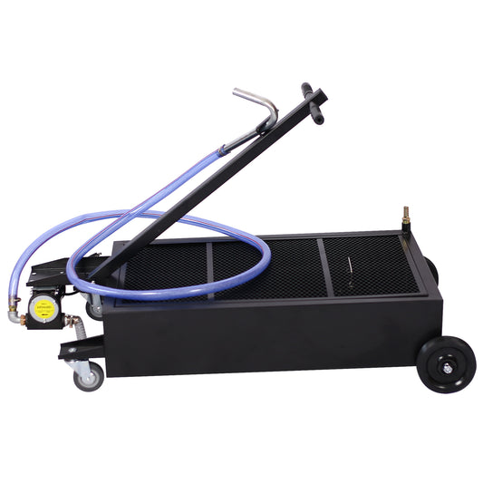 25 gallon low profile oil drainer ,with electric pump