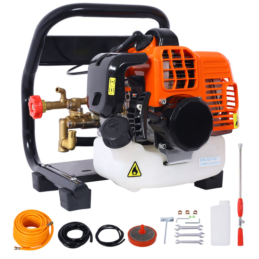 33CC Portable Garden Spraying Machine,  2-Stroke 1.5HP Gas Powered Agricultural Mist Duster Back,Gas Powered Sprayer, Agricultural Equipment