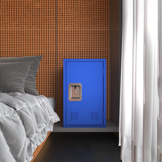 24' H Locker Storage Cabinet, Metal Locker Storage Cabinet with 1 Doors, Small Metal Locker,Lockable Storage Cabinet,for Employees,Office,Kids Locker - Assembly Required (Elegant Bule)