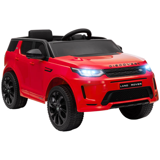 Land Rover Discovery Sport Licensed 12V Kids Ride on Car, Battery Powered Kids Electric Car with Remote Control, Soft Start, LED Lights, Music Horn, 3 Speeds, Red