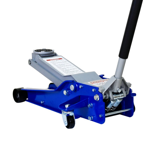 Floor Jack, 5 Ton Low Profile Floor Jack, Heavy-Duty Steel Racing Floor Jack with dual Piston Quick Lift Pump, Floor Jack Lifting Range 4'-21'