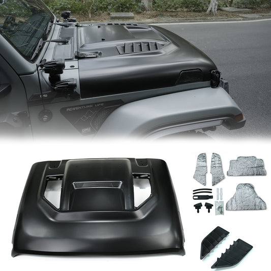 10th Anniversary Engine Hood For Jeep Wrangler JL 2018+ and Jeep Gladiator JT 2018+ ( not fit for JL 392 and JT Mojave )