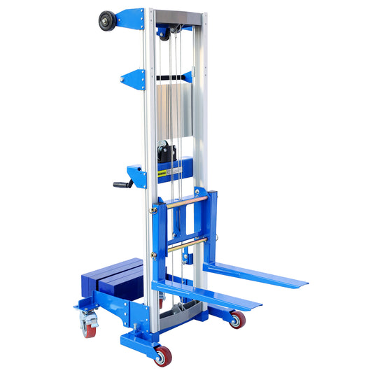 Counterbalance Hand Winch Lift Truck, 46' Length,43.30' Width,78.7' Height, 350 lbs Capacity