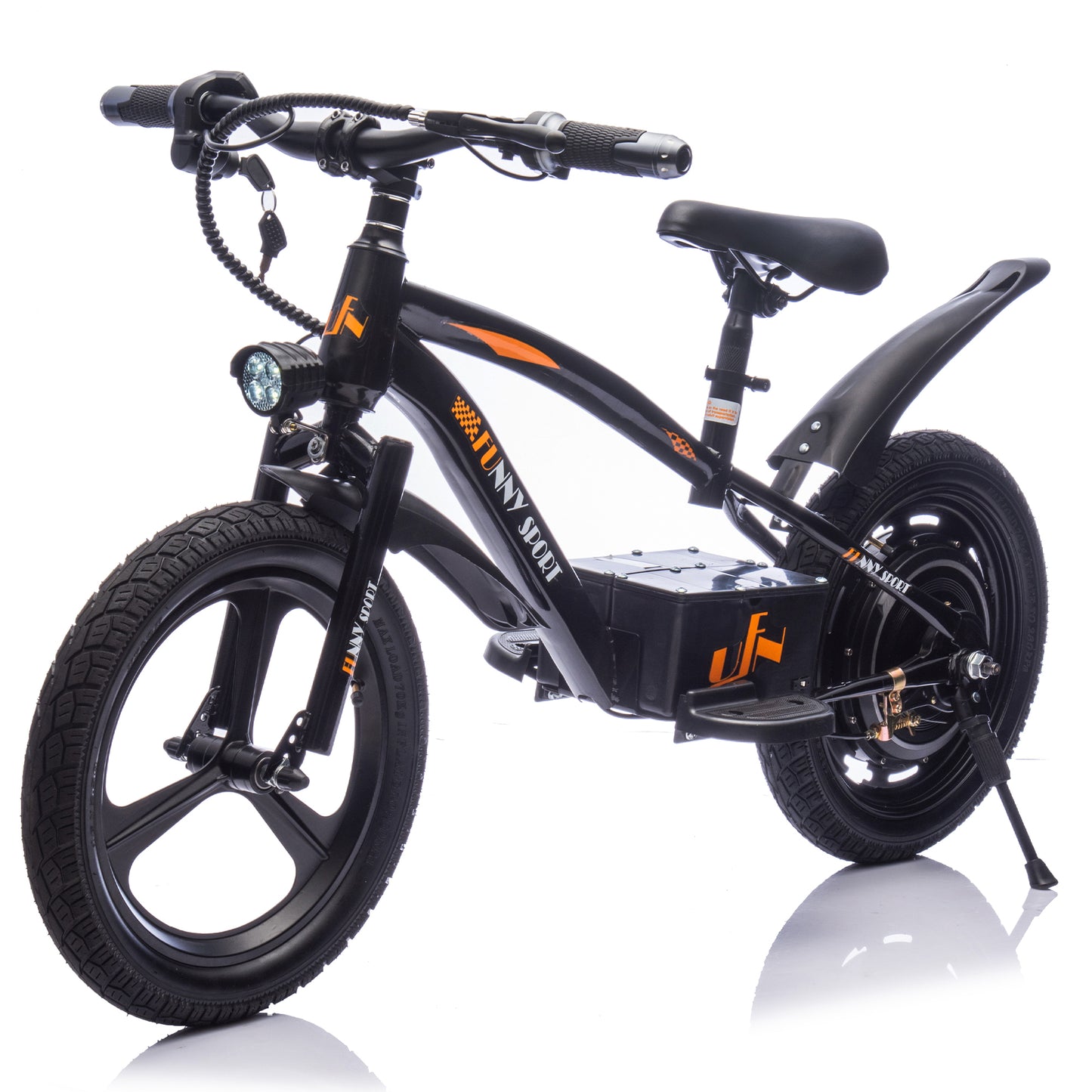 24V Kids Ride On Electric Dirt Bike,300W Super Power Motor,Handle Acceleration Up to 12.43MPH,16in Wheels,Power Display,Adjustable Seat Height,Hand-Operated Brakes Electric Balance Bike For Kids 5-12.