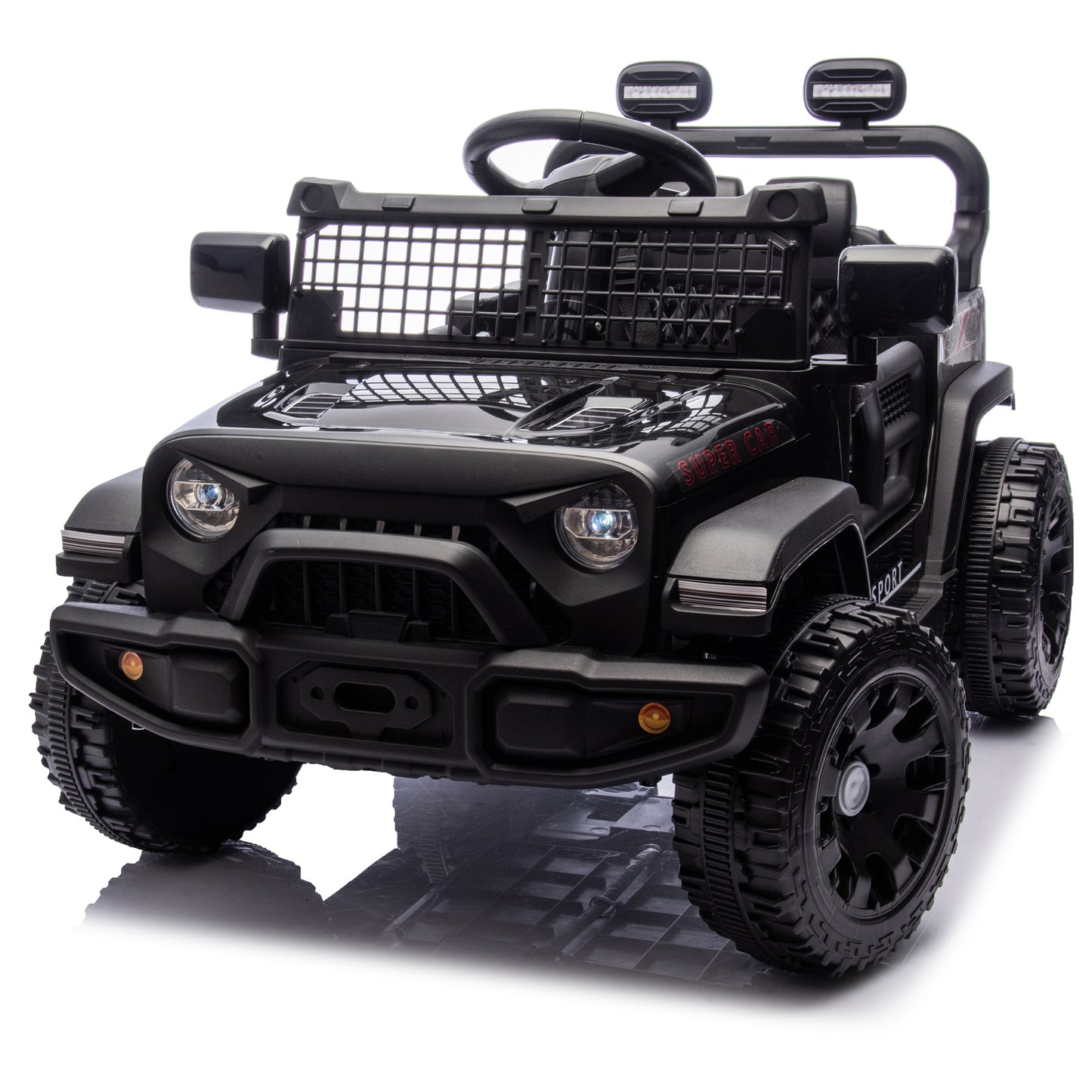 24V Kids Ride on Car W/Parents Control,Four-wheel suspension,2WD,Power display,Bluetooth,MP3,Music,LED headlight,Provide a speed of 1.86-3.11MPH For Kids Aged 2-5 years old.