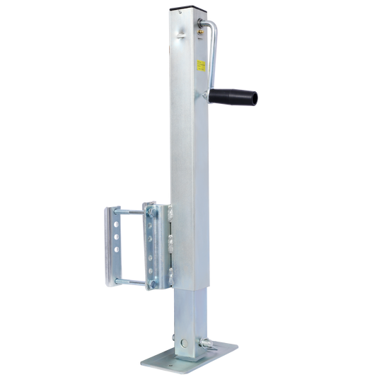 Heavy Duty Trailer Jack, Fixed Mount Jack w/Drop Leg, 28.6 in. of Lift, Max Load 2,500 Lbs