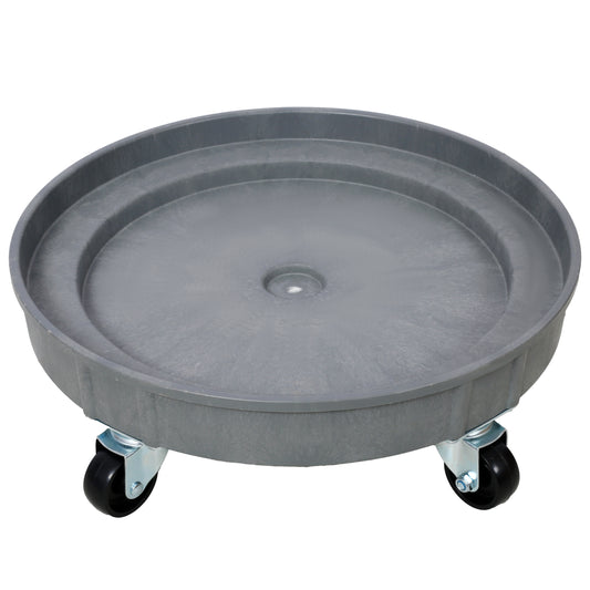 30 Gallon and 55 Gallon Heavy Duty Plastic Drum Dolly – Durable Plastic Drum Cart 900 lb. Capacity- Barrel Dolly with 5 Swivel Casters Wheel
