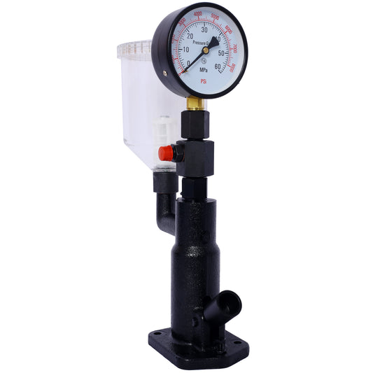 400Bar 6000PSI Fuel Injector Nozzle Tester Professional Auto Repair Tool with Dual Scale Gauge for Tractors Nozzle Pop Pressure Tester