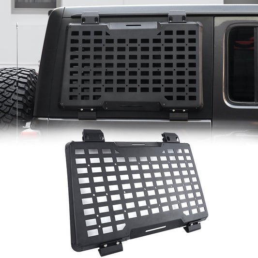 Rear Window Molle Panel Modular Storage Panel System Rear Window Protective Decoration for 2018-2023 Jeep Wrangler JL 4 Doors, Right side