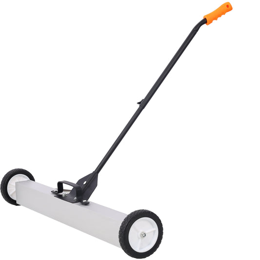 36'  Rolling Magnetic Pick-Up Sweeper, Heavy Duty Push-Type with Release, for Nails Needles Screws Collection,30 Pound Capacity
