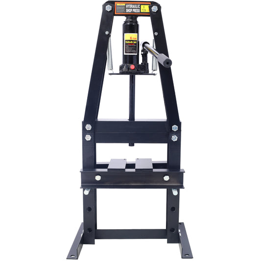 Hydraulic Power Units, 6-Ton Benchtop Hydraulic A-Frame Shop Press with Press Plates, Hydraulic 6 Ton Garage Floor Adjustable Shop Press with Plates, Hydraulic Press, Hydraulic Shop Press,black