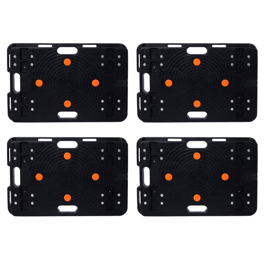 4Pcs Moving Dolly, Heavy Duty Furniture Rolling Mover, Interlocking Moving Dolly with 4 Wheels for Couch Boxes Heavy Items, 23.6 x 15.7 inch 330 Lbs Capacity Each Count