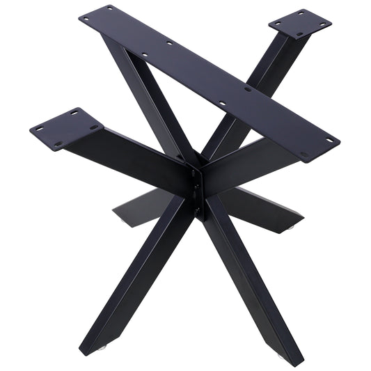 Spider Shaped Steel Table Legs,28'H x32'W x 33'D Metal Dining Table Frame,Heavy Duty Box Section Table Base,Black Country Industrial Style Metal Coffee Desk Legs Dining Legs-Spider-Shaped