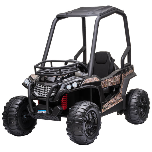 12V Kids UTV, Battery Powered Electric Ride on Car with Music, Lights, MP3/USB, Suspension System & Remote Control, Toy Vehicle for Boys and Girls, Camo